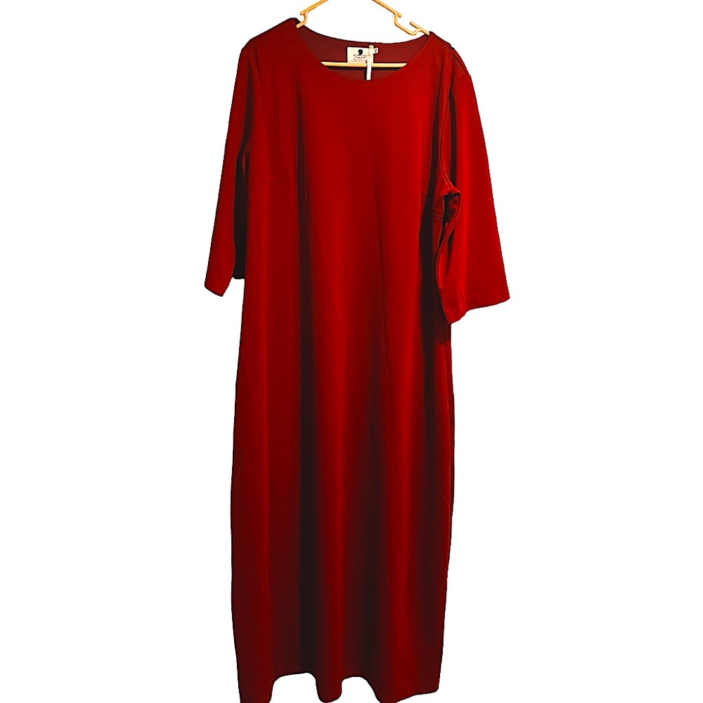 Dainty Jewells burgundy maxi dress elegantly simple. Fully lined. Modest.